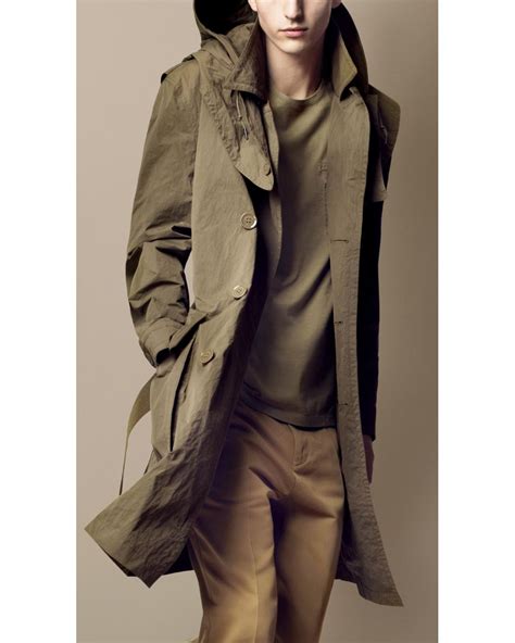 burberry brit hooded trench coat|burberry men's trench coat outlet.